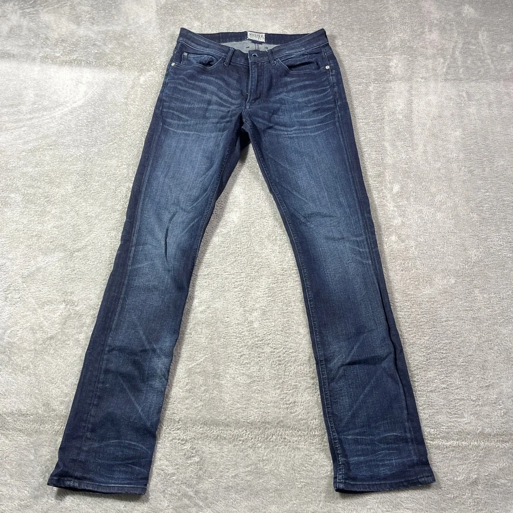 STONE Refinery The Otis Men's Slim Straight Dark Wash‎ Jeans 31x34 Pants